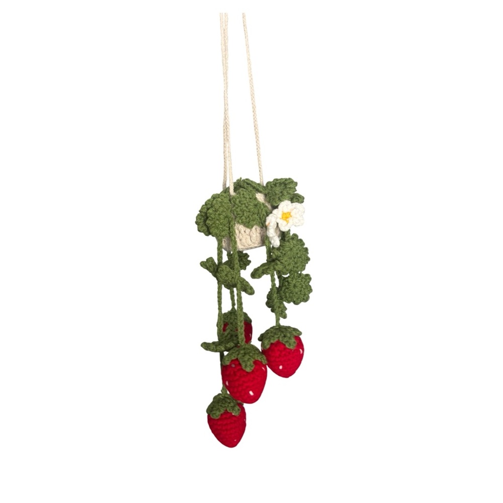 Crochet Strawberry Decor🍓